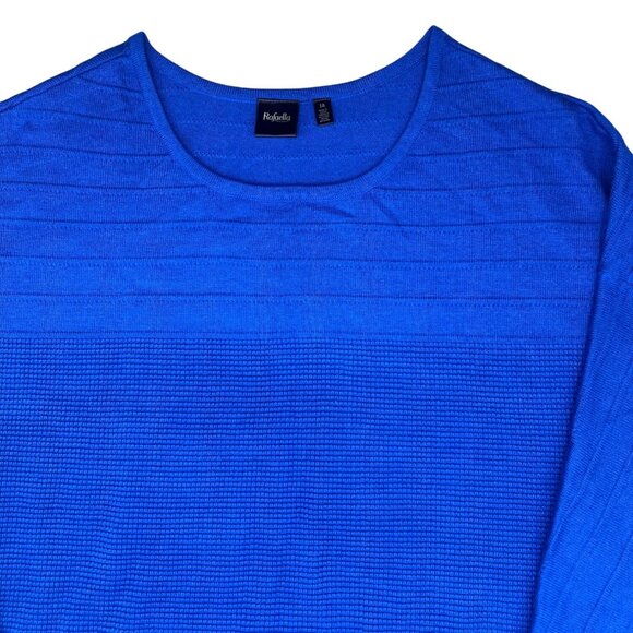 Rafaella Sports Wear Womens Blue Textured Knit Pullover Sweater 1X - Picture 8 of 12